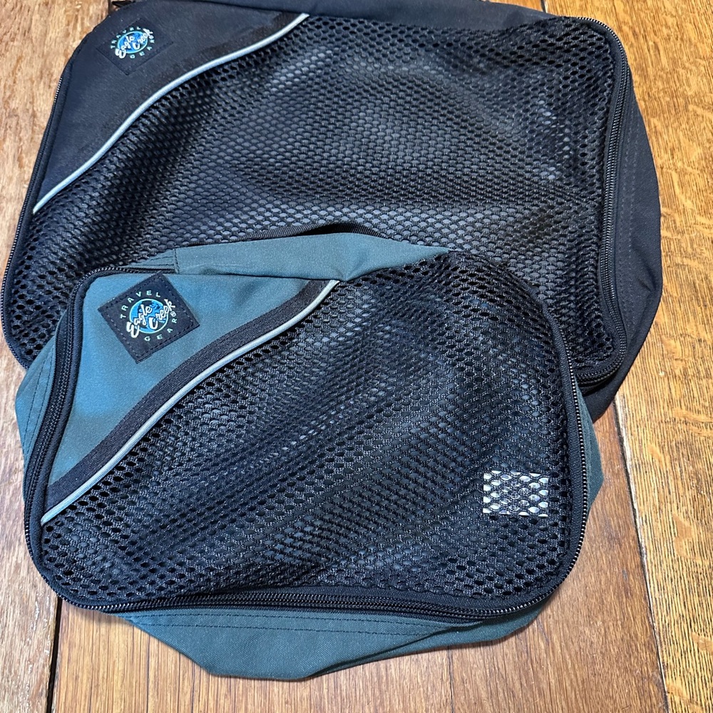 Black and Gray Travel Organizer Set
